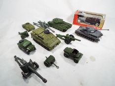 Dinky Toys - ten models comprising a Centurion Tank # 651, two off 50 mm Pak Anti-Tank Gun,