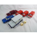 Dinky Toys - three Bedford Vans, Royal Mail # 410,