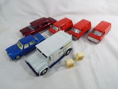 Dinky Toys - three Bedford Vans, Royal Mail # 410,