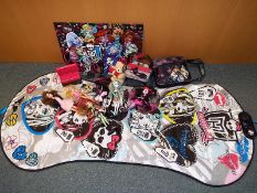 Monster High - a collection of predominantly Monster High toys to include a hopscotch musical mat,