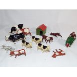 Britains - a small collection of Britains and similar lead farmyard animals,
