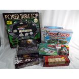 A collection of board games to include M