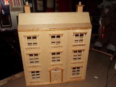 A doll's three storey town house, furnis