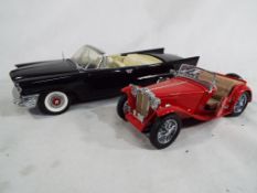 Two Franklin Mint Precision Models comprising 1957 Chrysler 300C Convertible and 1948 MG TC,