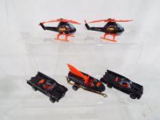 Batman by Corgi Juniors - two Batmobiles each with Batman,