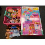 A Barbie and the Secret Door princess castle playset, boxed.
