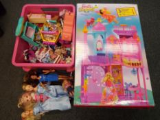 A Barbie and the Secret Door princess castle playset, boxed.