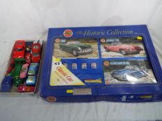 An Airfix entitled The Historic Collection to include an MGB, Jaguar E-Type and an Aston Martin DB5,