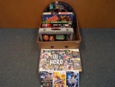 A good mixed lot of board games to include CSI Senses the board game, a dart board,
