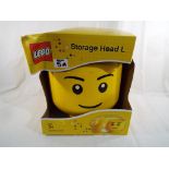 Lego - a large storage head Lego container new and unused with original packaging Est £15 - £25