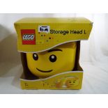 Lego - a large storage head Lego container new and unused with original packaging Est £15 - £25