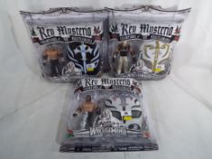 WWE (World Wrestling Entertainment) Action Figures by Jakks Pacific - Three Champions of