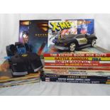 Bat Man - two Bat Mobiles and a collection of approx 18 predominantly vintage children's annuals to