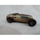 An early 20th century tin-plate clockwork toy Racing Car - Est £60 - £100