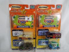 Matchbox - Two Matchbox America 50th Birthday Series by Mattel vehicles,