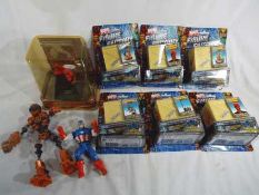 Marvel Heroes - six Marvel Heroes figure factories sealed in blister packs,