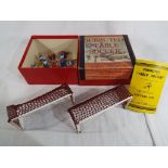 Subbuteo Table Soccer - an early 1950s Football boxed game by P A Adolph comprising complete red