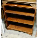 2'6 low oak open bookcase