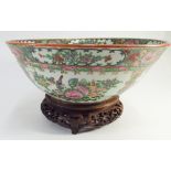 19th century Chinese Famille Rose punch bowl,