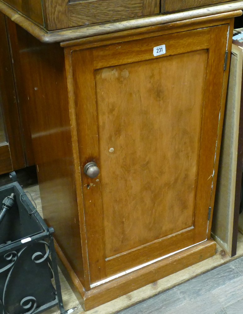 Mahogany single door cupboard