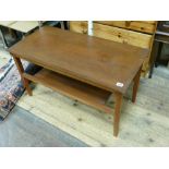 Teak 2 tier retro coffee table