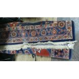 Blue figured Persian design rug