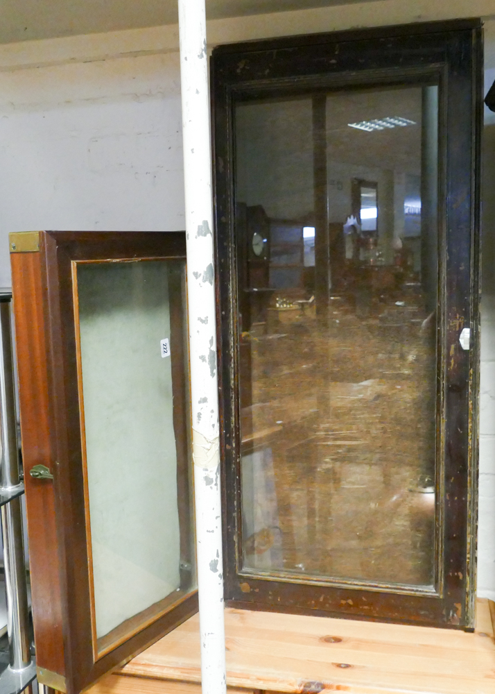 Two table top glazed bijouterie cabinets