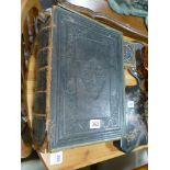 Brass bound leather bible