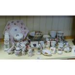 Large quantity of assorted crested china, Japanese tea ware etc.