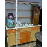 5' painted Welsh style kitchen/dresser with drawers and cupboards under - matching the table and