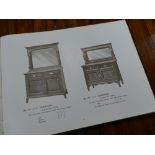 Book of furniture designs with illustrations dated 1913