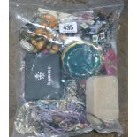 Assorted bag of costume jewellery and beads - ideal for crafters and jewellery makers.