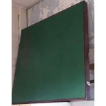 Square green baize top folding top card table