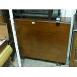 2'6 narrow mahogany drop leaf dining table