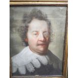 Old Master Dutch portrait of school gentleman on vellum c.1620. 15" x 19.