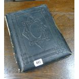 Victorian leather photograph album