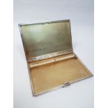 Engine turned silver cigarette case gross weight 6.