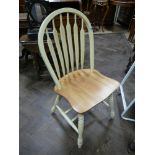 1 odd painted windsor kitchen chair