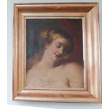 Early 19th century framed oil on canvas painting,