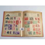 Small album containing British and World stamps from the 19th and 20th century to include Cape of