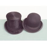 Black top hat,