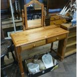 3' modern pine dressing table