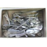 Continental silver spoons,