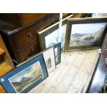 3 Heaton Cooper signed prints of the lake district and two larger Heaton Cooper unsigned prints