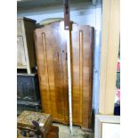 Gents 2'6 walnut 2 door wardrobe