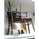 3 Bentwood dining chairs