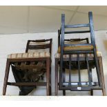 3 various Georgian dining chairs as found