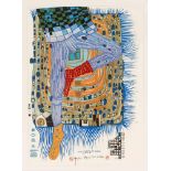 Hundertwasser, Friedensreich. 1928 Wien - 2000 Neuseeland. "In Gamba" Farbserigraphie u.Lithographie