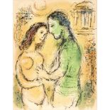 Chagall, Marc. 1887 Witebsk - 1985 Saint-Paul-de-Vence. "Ares und Aphrodite".Farblithografie.