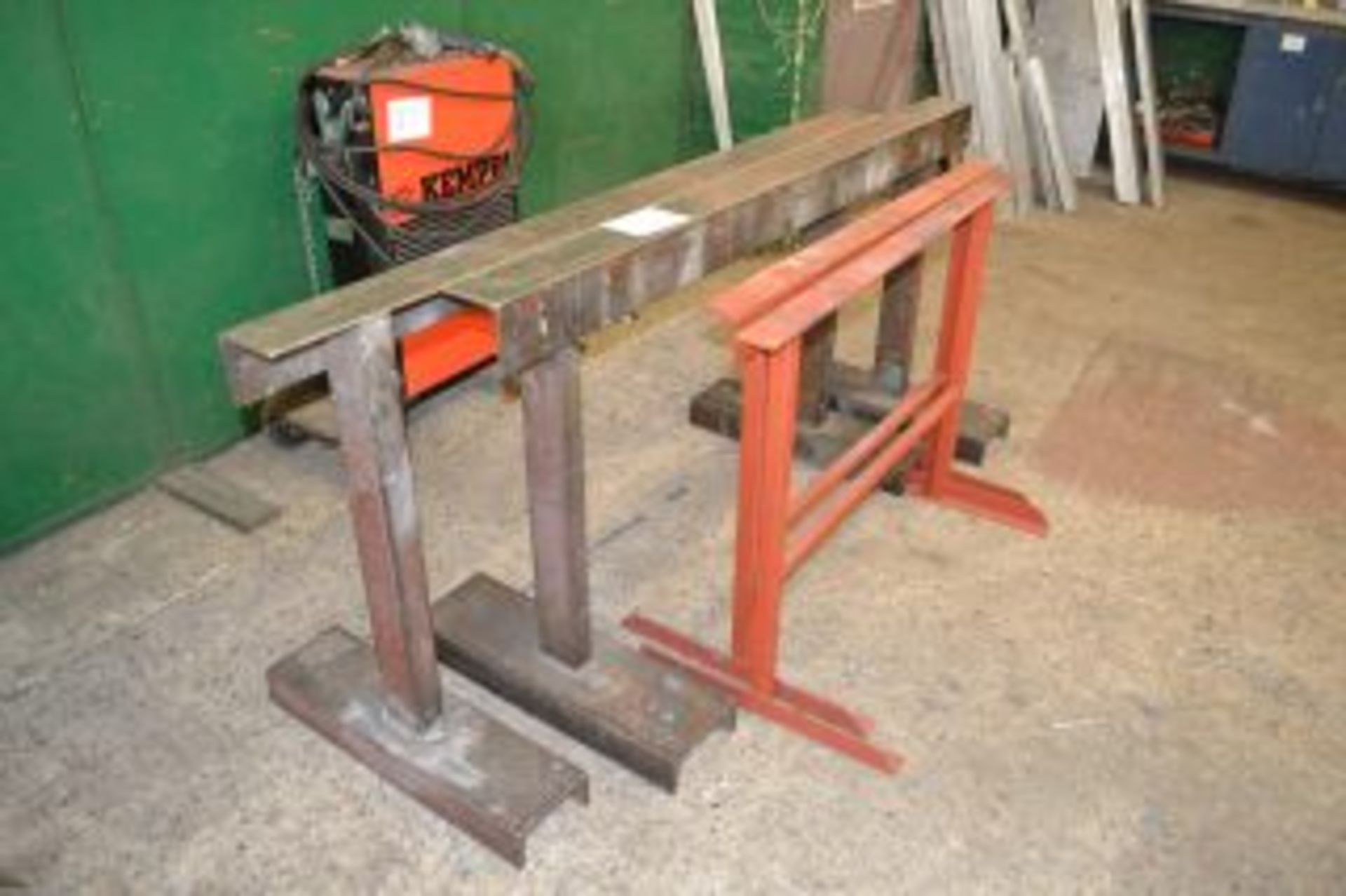 4 no. heavy duty trestles and 4 no. lighter duty trestles